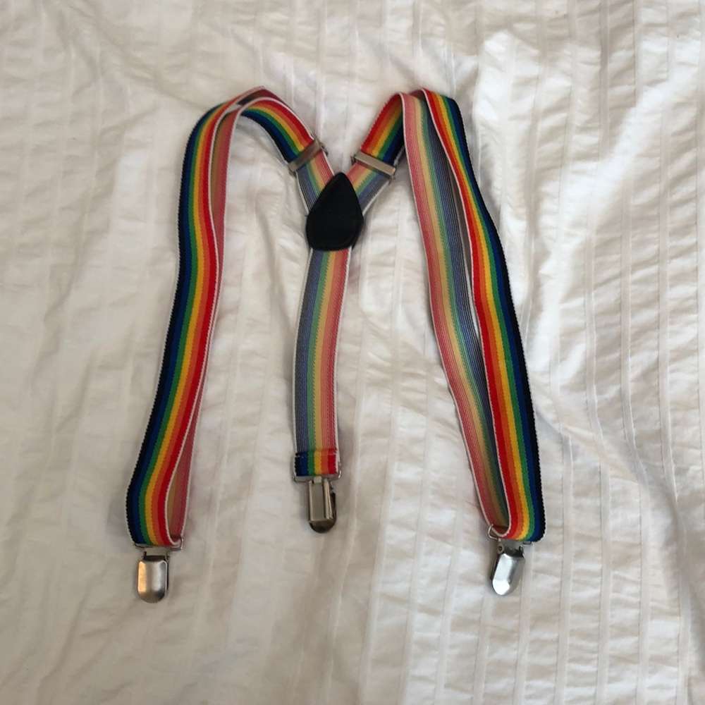 Rainbow suspenders